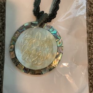 Abalone Necklace and Earrings Set